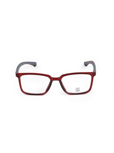 Buy SeeSaw Red Rectangular Unisex Eye Frames at Best Price Tata CLiQ