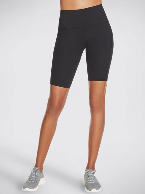 Skechers Black High Rise Sports Shorts