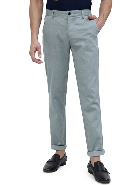Buy Arrow Newyork Men Light Beige Mid Rise Textured Formal Trousers   NNNOWcom