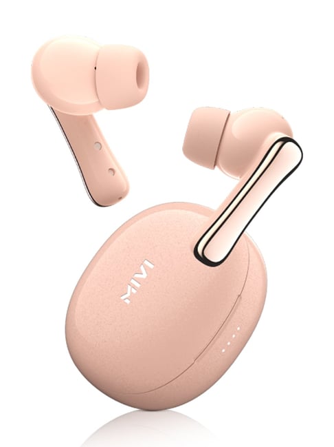 Mivi DuoPods T80 AI ENC in Ear Bluetooth Earbuds with Type C Fast Charging Pink True Wireless