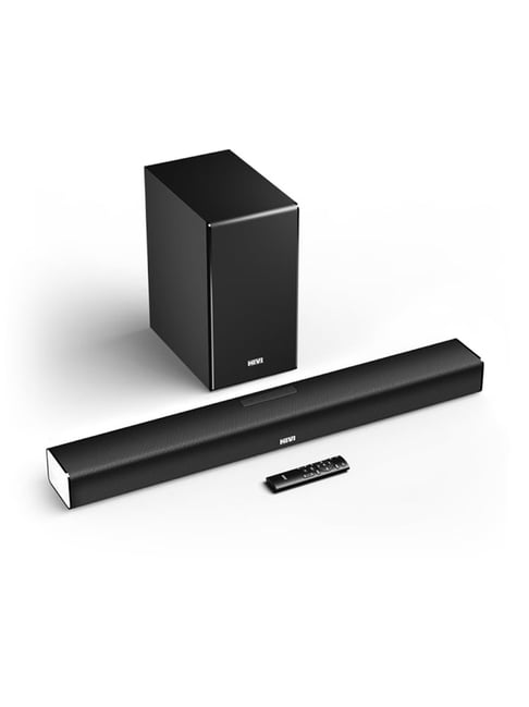 Mivi 320W Fort R320 Bluetooth Soundbar with Wireless Subwoofer, Remote (Black, 2.1 Channel)