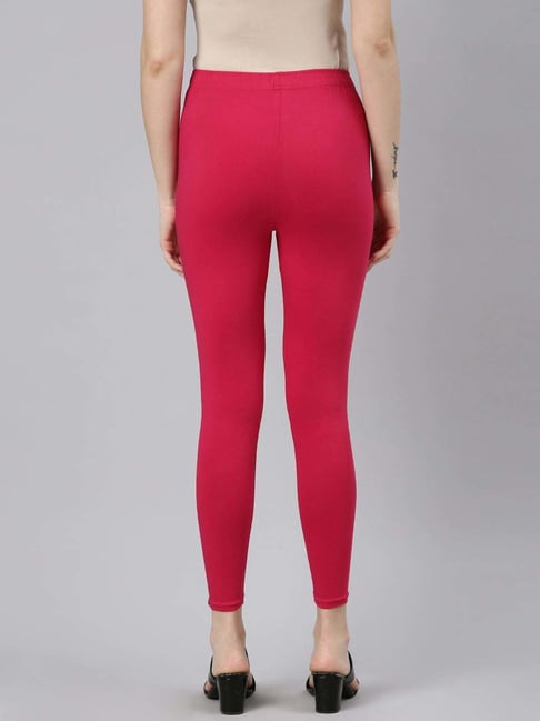 Buy online Pink Cotton Leggings from Capris & Leggings for Women by V2  Value & Variety for ₹249 at 50% off | 2024 Limeroad.com