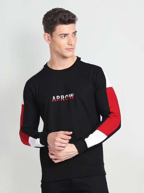 Crew Neck Sweatshirt - Black, Men's Sweatshirts, Sports Inspired Hoodies &  Sweatshirts