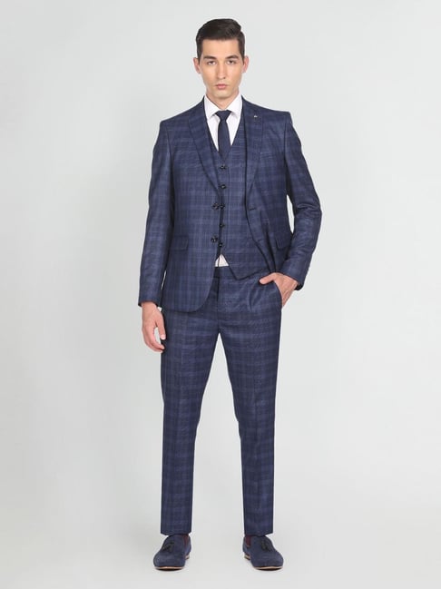 Buy Arrow Men's Rayon Peak Lapel Suit (AUTF5620_Grey_38) at Amazon.in