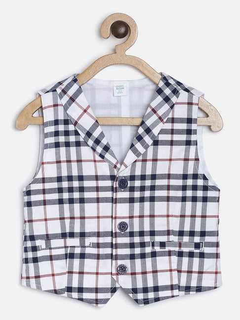 MINIKLUB Kids Multicolor Checks Waistcoat