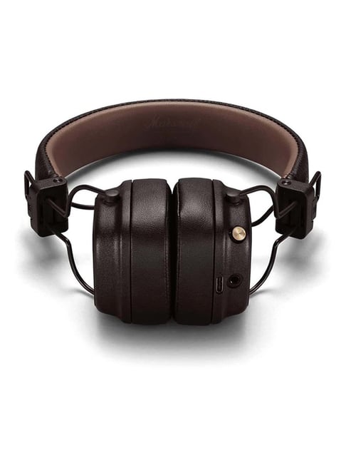 Marshall Major IV Wireless Bluetooth On-Ear Headphones, Brown