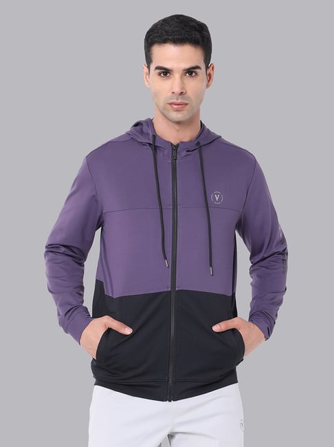 Van Heusen Purple Regular Fit Hooded Sweatshirt-picture-19