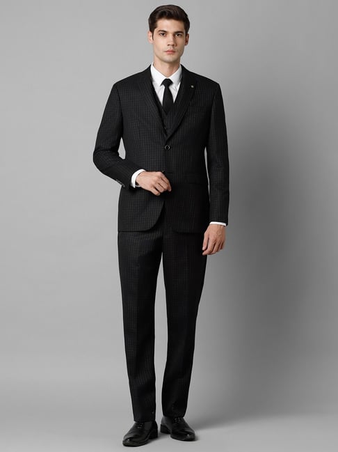 Tailored Fit Black Washable Suit Trousers