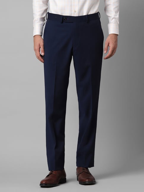Decible Polyster Blend Formal Trousers For Man formal pants blue  pant  trousers for men
