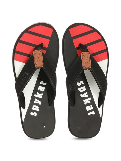 Spykar Men s Black Flip Flops