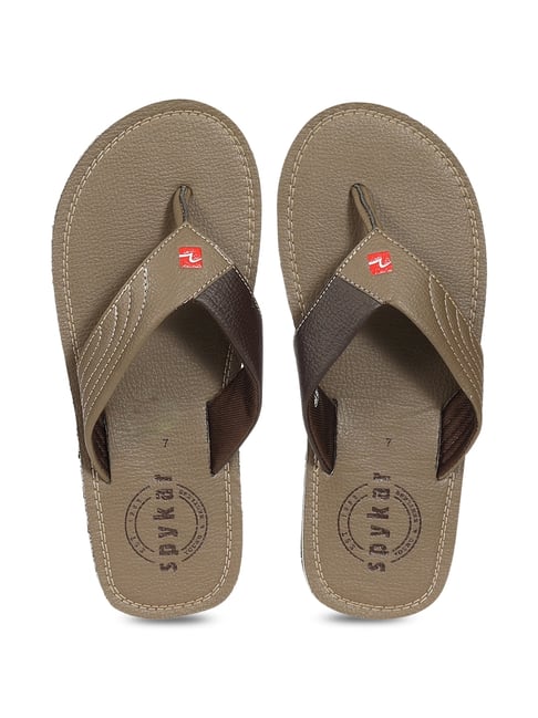 Spykar Men s Brown Flip Flops