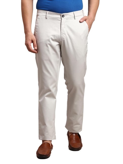 COLORPLUS Solid Slim Fit FlatFront Trousers  Lifestyle Stores  Viman  Nagar  Pune