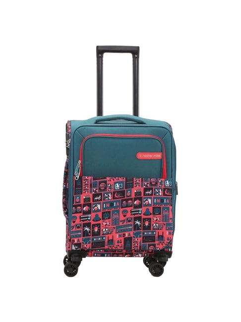 Buy Nasher Miles India Soft Sided Cabin Teal Trolley Bag Online At