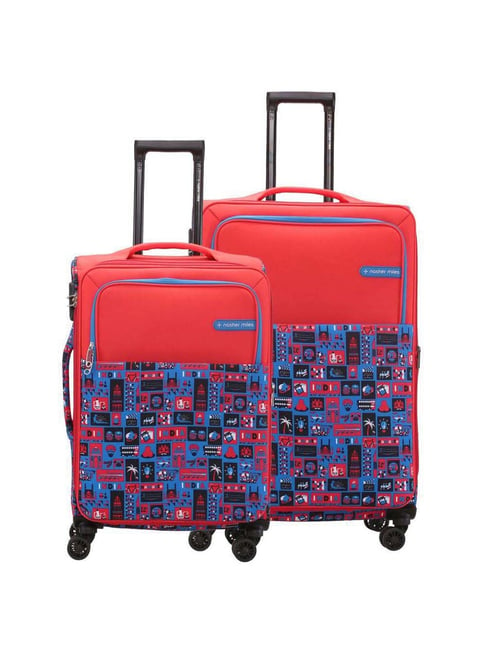 Safari Prisma Trolley Bag Set, 55 & 65cm Suitcase for Travel, Softside  Polyester Small and Medium