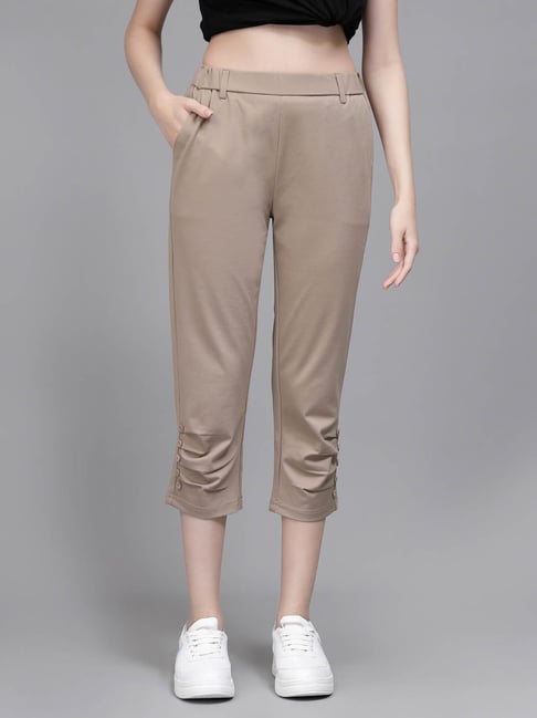 Global Republic Beige Mid Rise Capris-picture-25