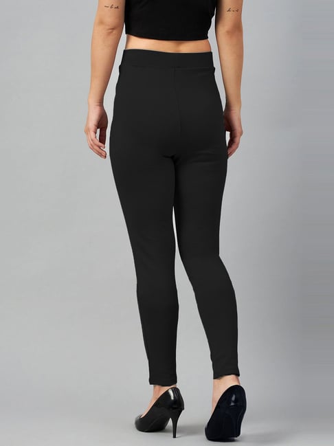 Lux Lyra Black Solid Jeggings 4280854.htm - Buy Lux Lyra Black Solid  Jeggings 4280854.htm online in India