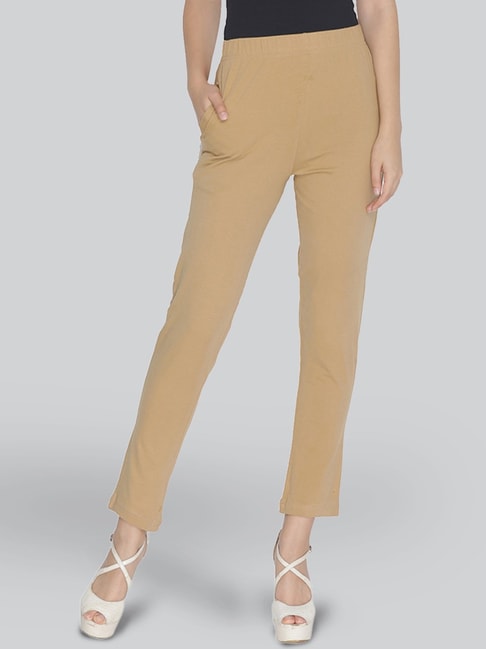 Buy MADARI Cotton Blend Slim Fit Straight Casual Cigarette Pants Trouser  for Girls/Ladies/Women (Black) at Amazon.in