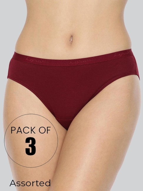 Buy Lyra Women's Cotton Assorted Boyleg Panty Pack Of 8 Online at