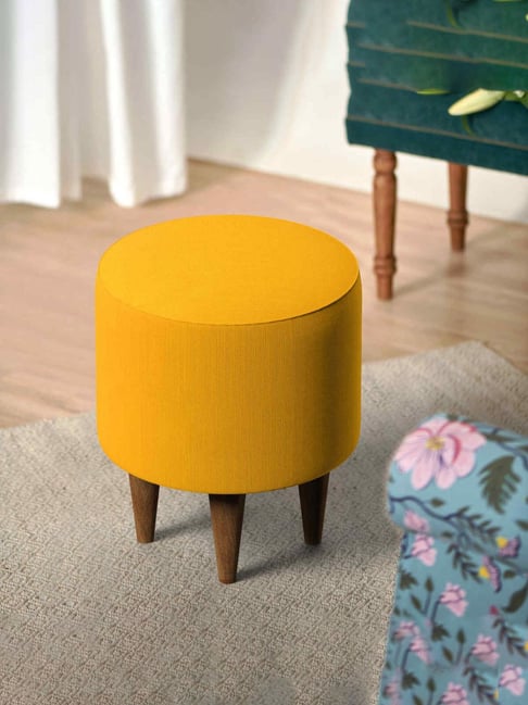 Mustard deals yellow ottoman