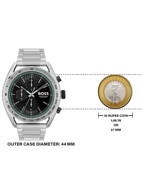 Boss Steel Dial Watch Hugo Boss Associate Blue Dial Two Tone