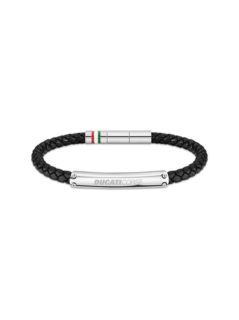 Buy BIS Hallmarked 925 Sterling Silver Fancy Black Enamel Link Chain  Bracelet for Men and Boys | Truesilver