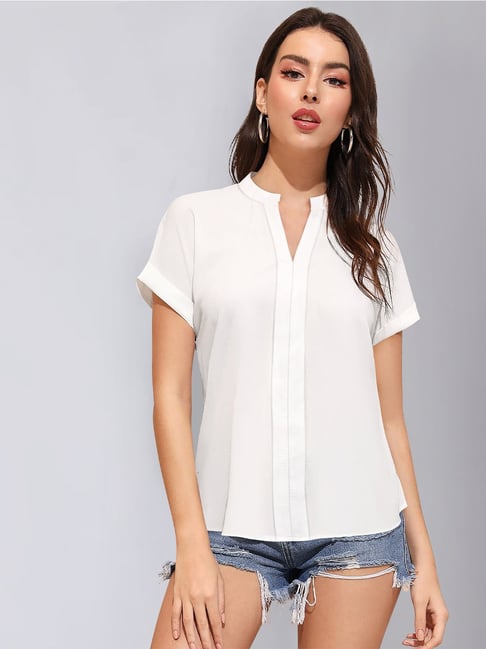 KERI PERRY White Regular Fit Top-picture-27