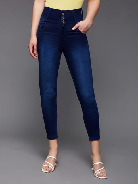 Miss Chase Navy High Rise Jeans-picture-17