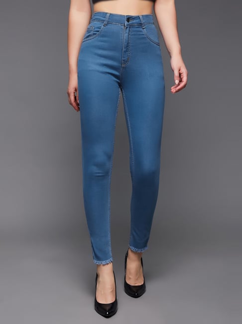 Miss Chase Blue High Rise Jeans-picture-10