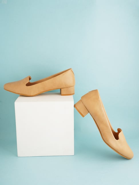 Buy Scentra Women's Beige Casual Pumps for Women at Best Price