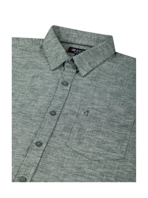 Buy Gini & Jony Kids Sage Green Textured Full Sleeves Shirt for Boys  Clothing Online @ Tata CLiQ