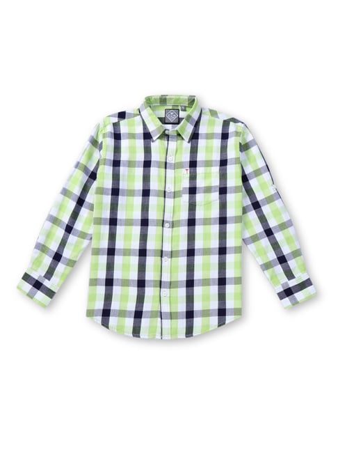 Palm Tree Kids Multicolor Checks Full Sleeves Shirt-picture-19