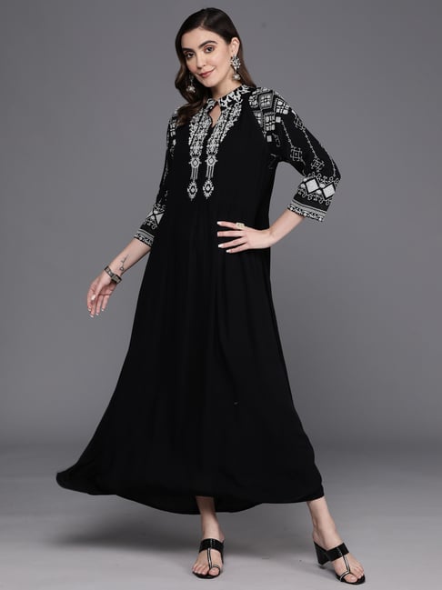 sachin and babi light blue dress Embroidered Maxi Dress with Statement Motifs main image 0