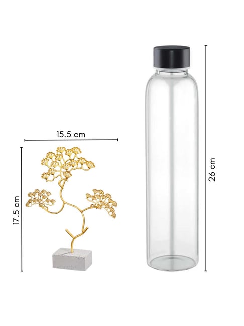 Buy Nestasia Tree decor Showpiece With Rectangular Marble Base at