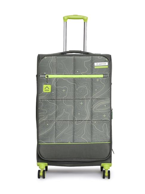 Buy Uppercase Topo Blue Printed Soft Small Luggage Cabin Trolley