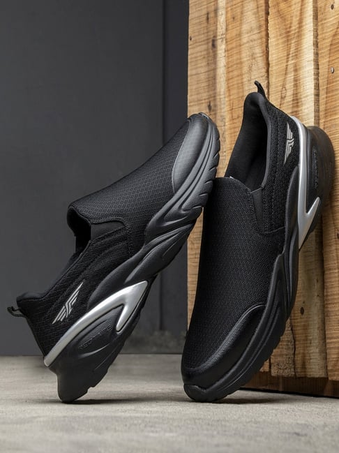 Red tape men's black running shoes deals