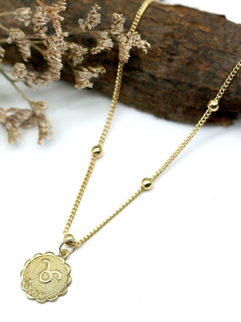 Bulgari Gold Taurus Astrological Zodiac Necklace