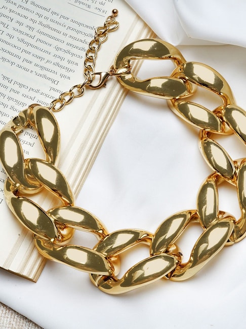 Buy Gold-Toned Necklaces & Pendants for Women by Pinapes Online | Ajio.com