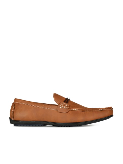 bata men's tan casual loafers