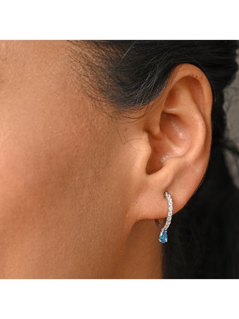 Blue Tribal Earring
