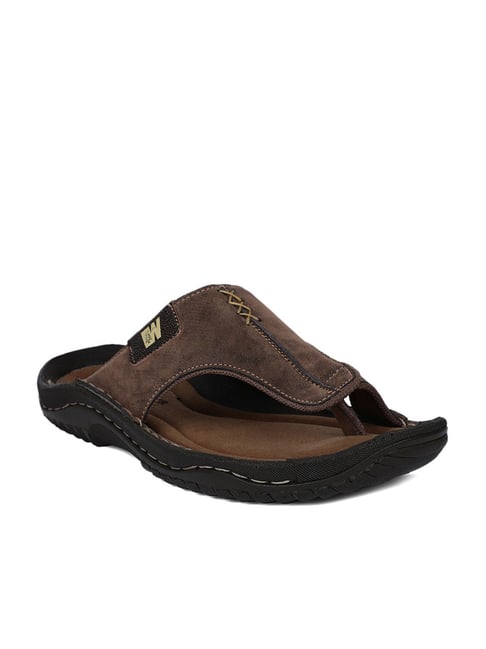 Weinbrenner by Bata Men's Brown Toe Ring Sandals