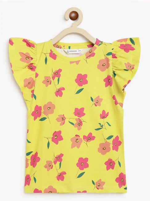 Campana Kids Yellow Floral Print Top-picture-19