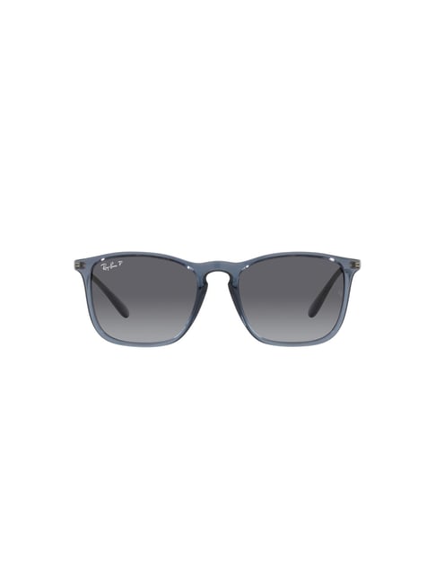 RAY-BAN Men Polarized Grey Lens Square Sunglasses - 0RB41876592T354