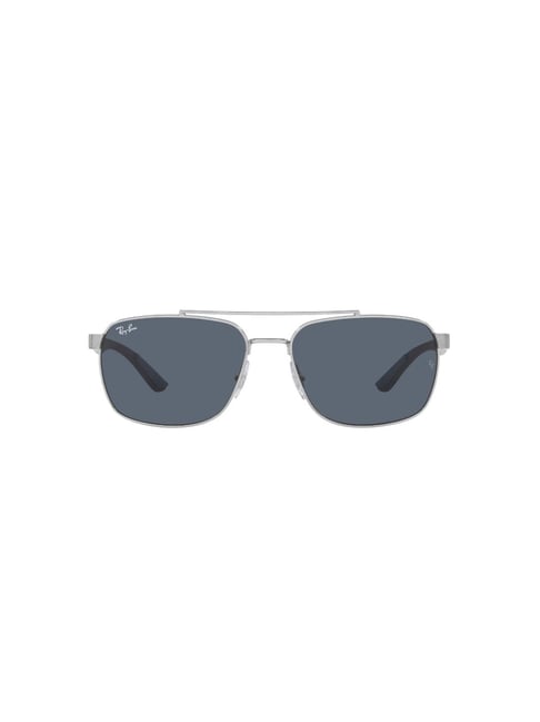 RAY-BAN Men UV Protected Grey Lens Rectangle Sunglasses 0RB370192438759