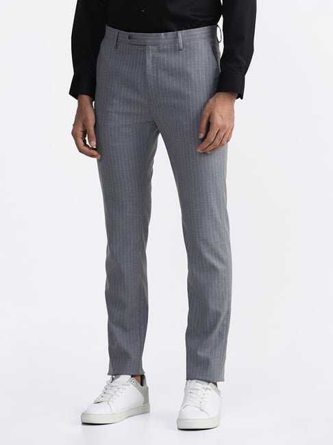 Occasions  Grey Slim Fit Suit Trousers  SuitDirectcouk