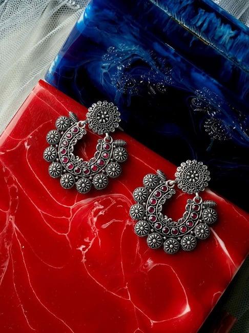 Artificial silver clearance earrings online