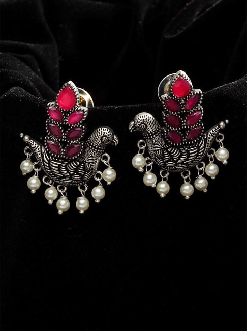 Top more than 113 pink silver earrings best