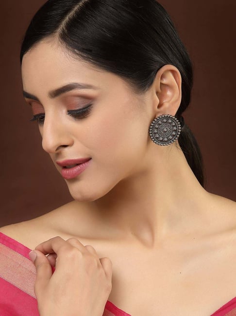 Miyana Silver Earrings | Silver Earring Online India | MohabyGeetanjali