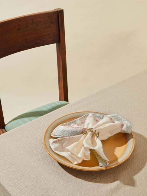 Fabindia Home Adira Multi Cotton Napkin - Set Of 6-image-23