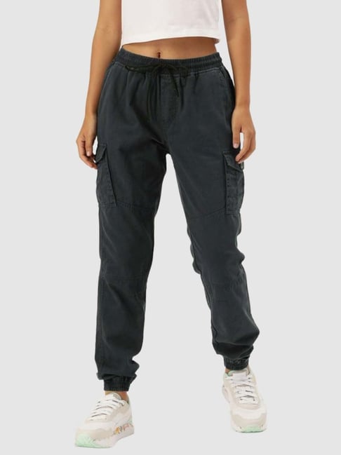 SRI CLUB Cargo Trousers for Women and Joggers for Girls of Stretchable and  Elasticated Drawstring waist,