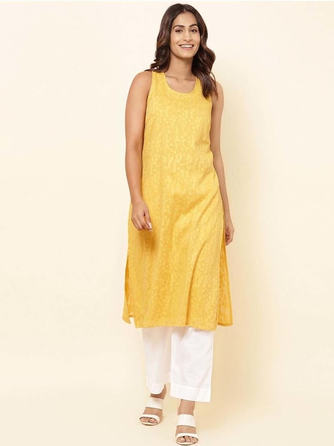 Viscose Silk Straight Knee Length Kurta at Rs999Piece in dibrugarh offer  by Fab india